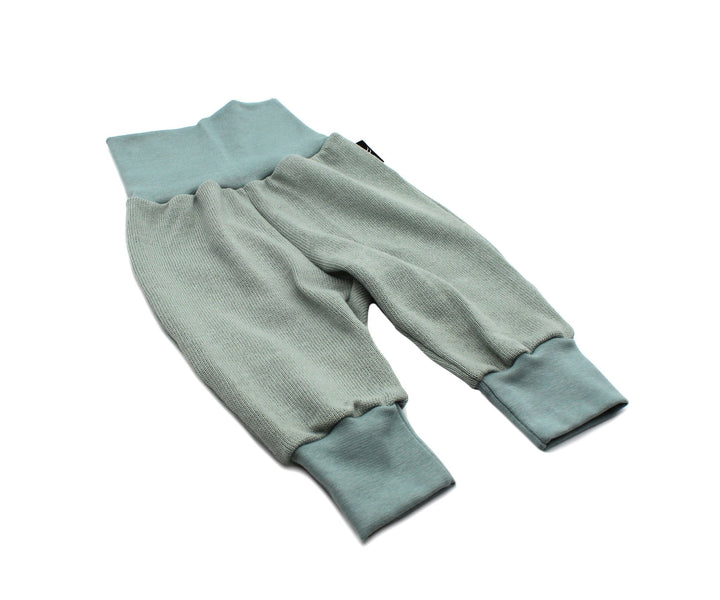 Knitted cotton baggy pants - Sea Green 0 - 1 Year - AnnaKarinna