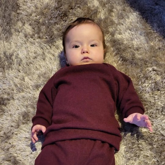 Merino wool baby sweater - Bordeaux 1 - 3 Years - AnnaKarinna