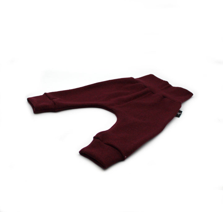 Merino wool baggy pants - Bordeaux 0 - 1 Year - AnnaKarinna