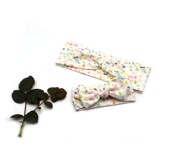 Mommy and me Headband - Multicolor flower - AnnaKarinna