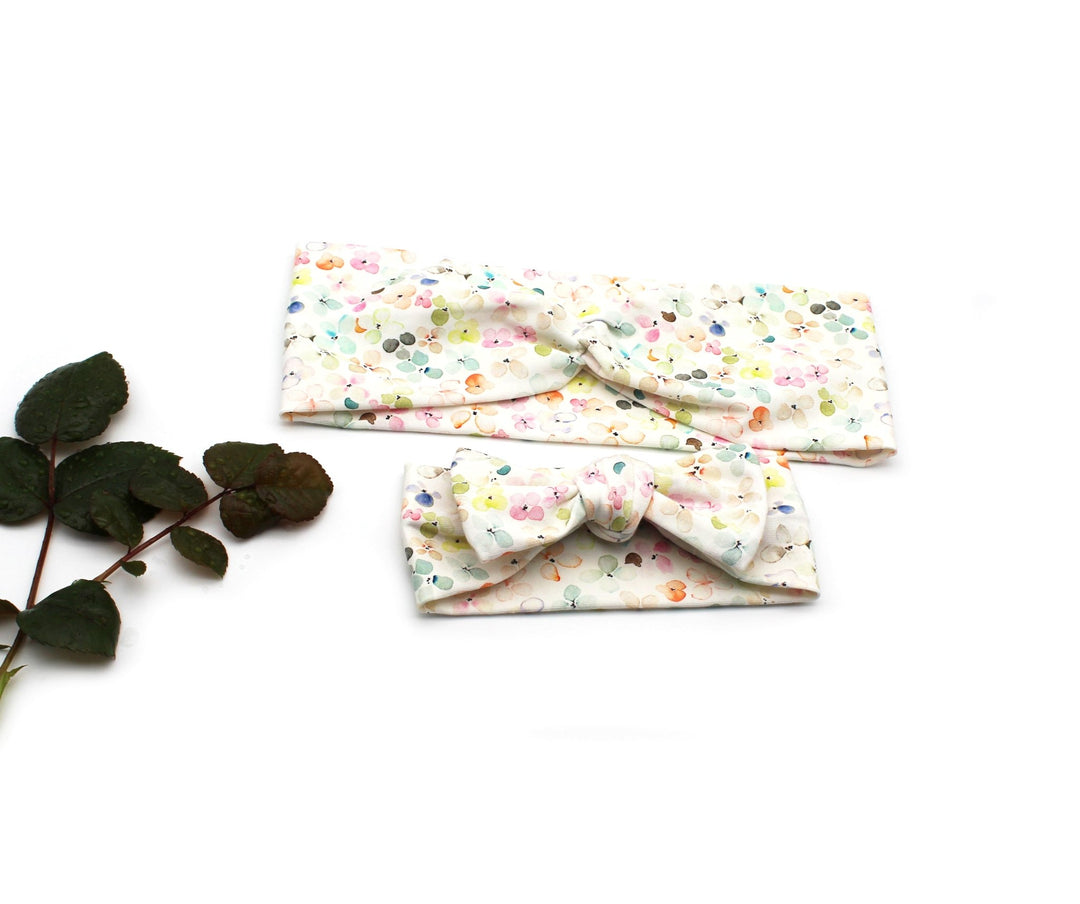 Mommy and me Headband - Multicolor flower - AnnaKarinna