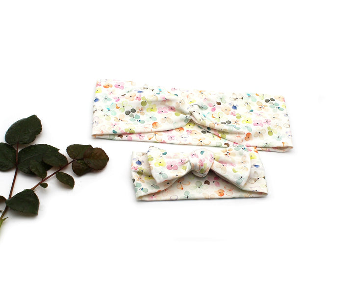 Mommy and me Headband - Multicolor flower - AnnaKarinna