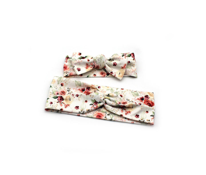 Mommy and me Headband - Rose Flowers - AnnaKarinna