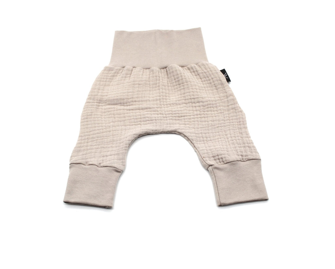 Muslin Baggy Pants - Beige 0 - 1 Year - AnnaKarinna