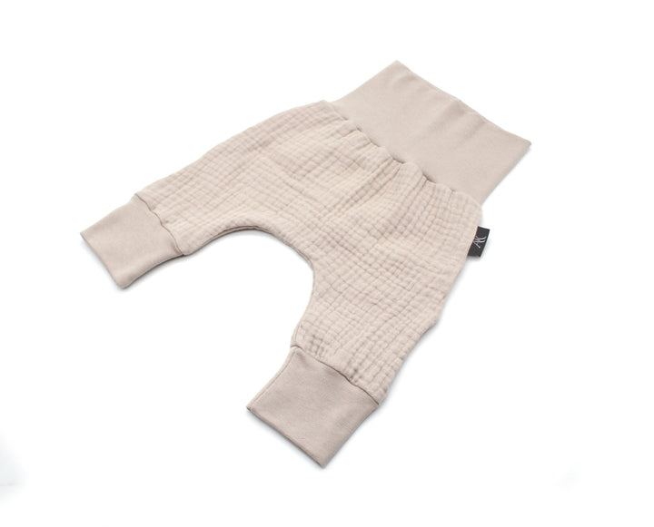 Muslin Baggy Pants - Beige 4 - 6 Years - AnnaKarinna