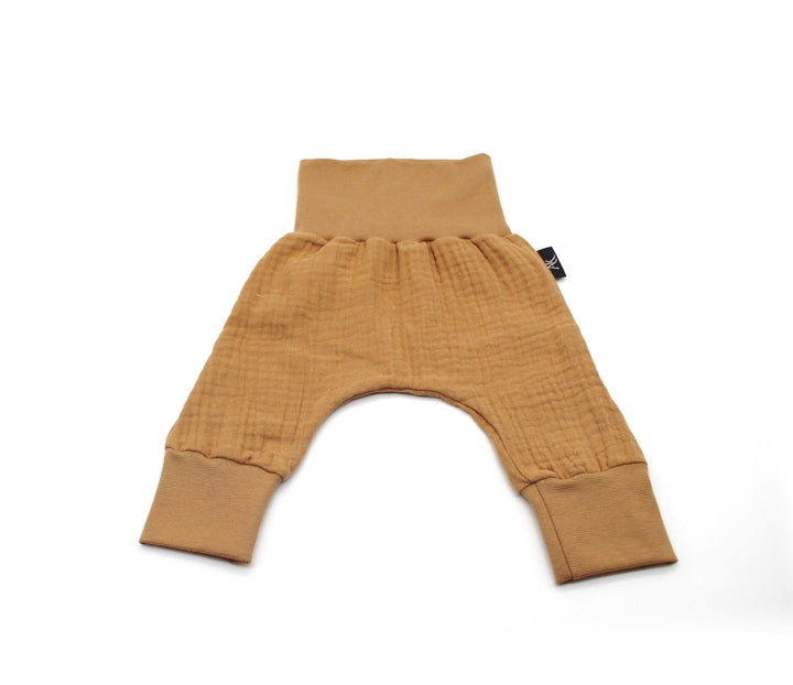 Muslin Baggy Pants - Camel 1 - 3 Years - AnnaKarinna