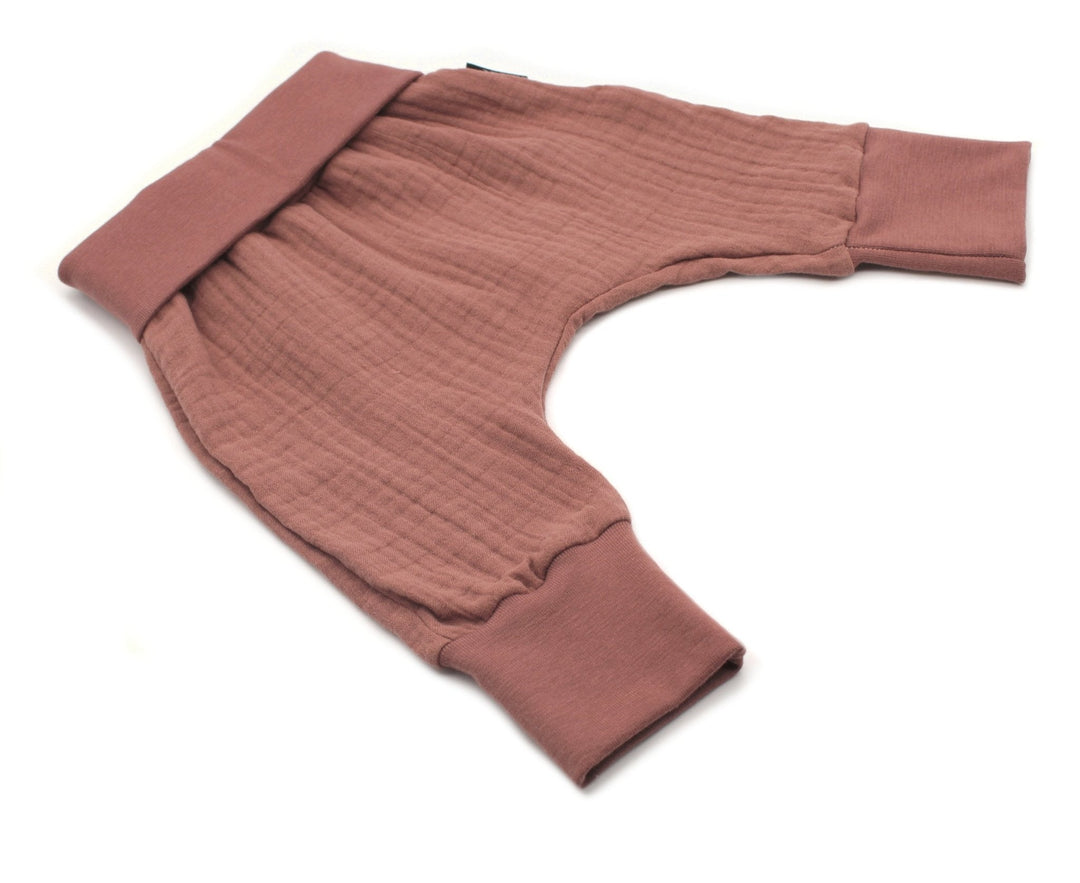 Muslin Baggy Pants - Clay Pink 1 - 3 Years - AnnaKarinna