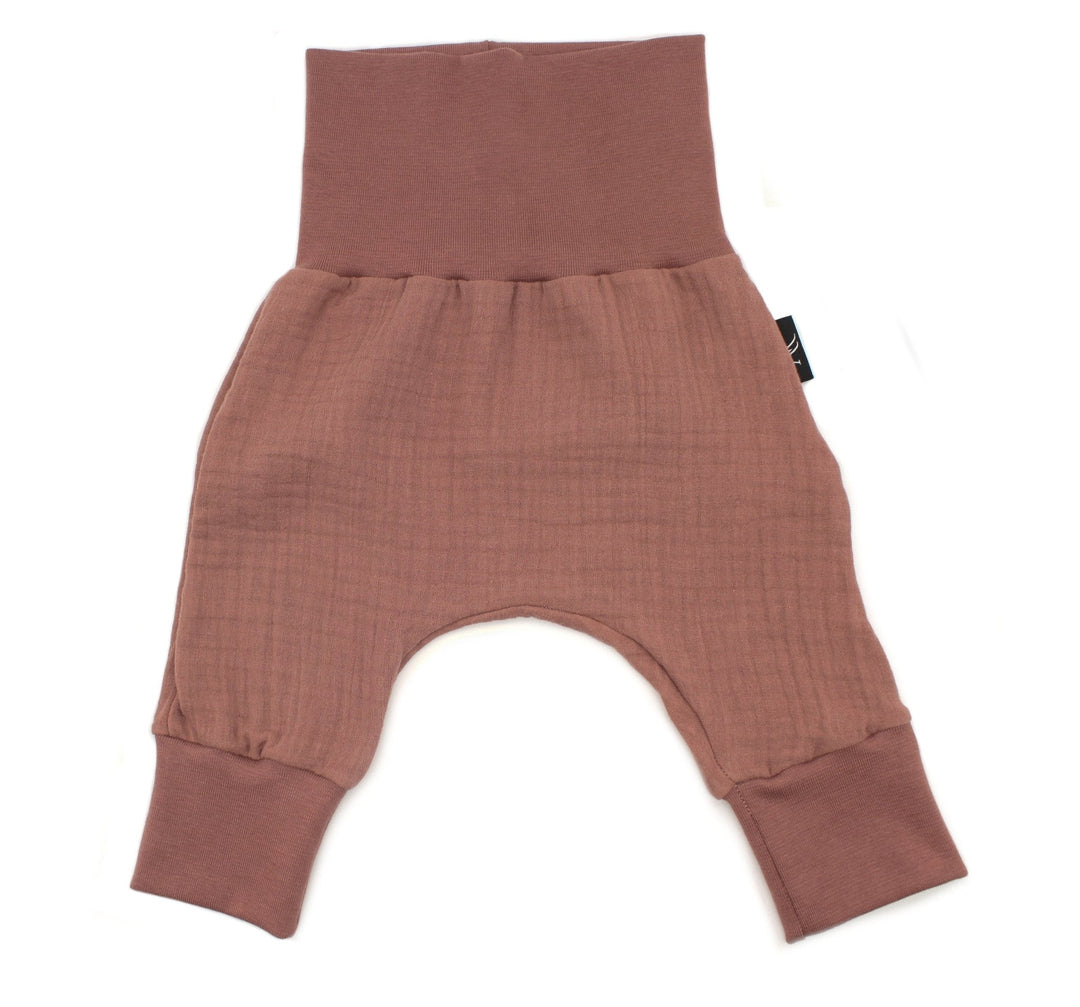 Muslin Baggy Pants - Clay Pink 1 - 3 Years - AnnaKarinna