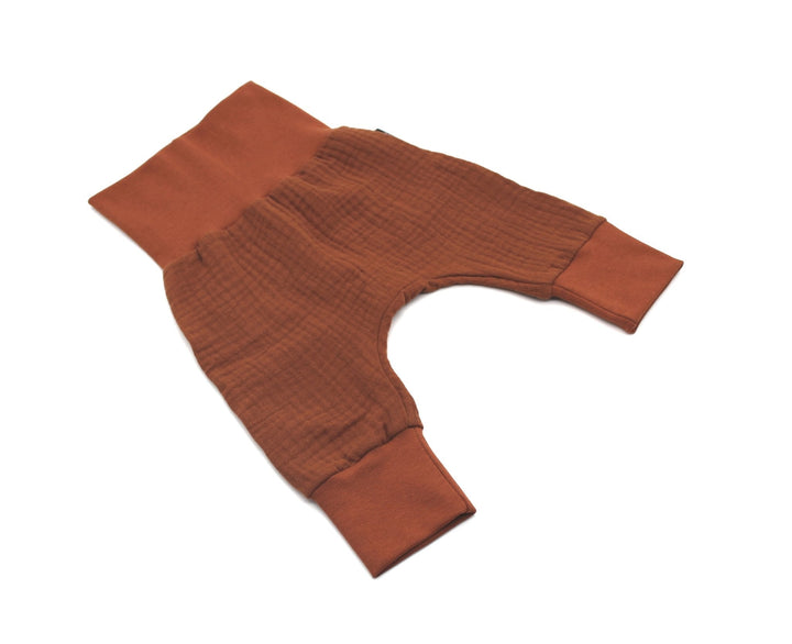 Muslin Baggy Pants - Cognac 0 - 1 Year - AnnaKarinna