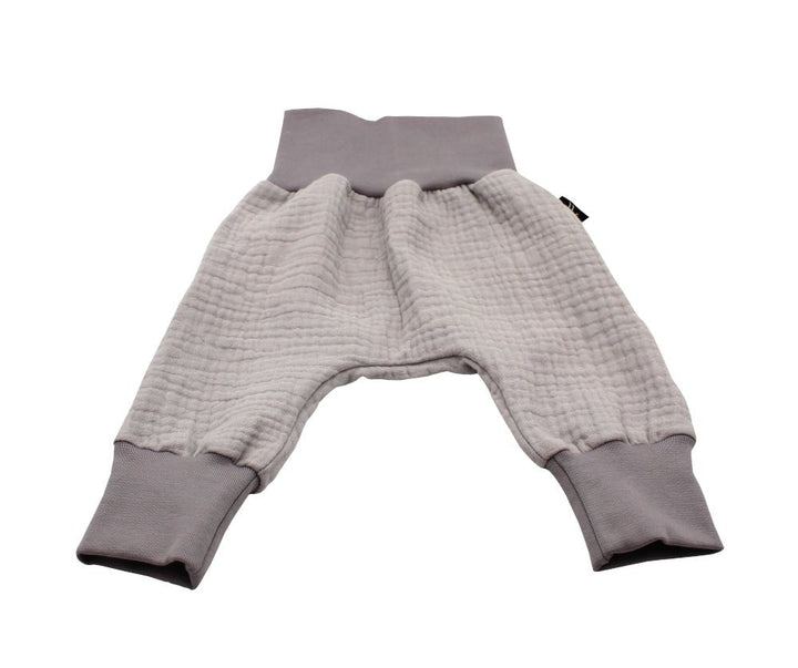 Muslin Baggy Pants - Gray 0 - 1 Year - AnnaKarinna