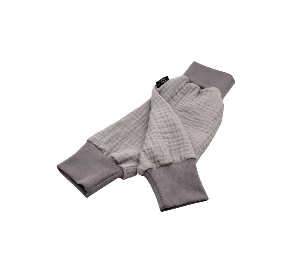 Muslin Baggy Pants - Gray 0 - 1 Year - AnnaKarinna