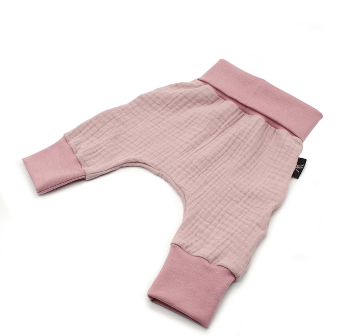 Muslin Baggy Pants - Pink 0 - 1 Year - AnnaKarinna