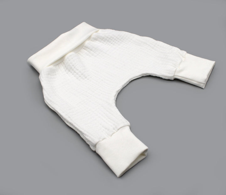 Muslin Baggy Pants - White 0 - 1 Year - AnnaKarinna