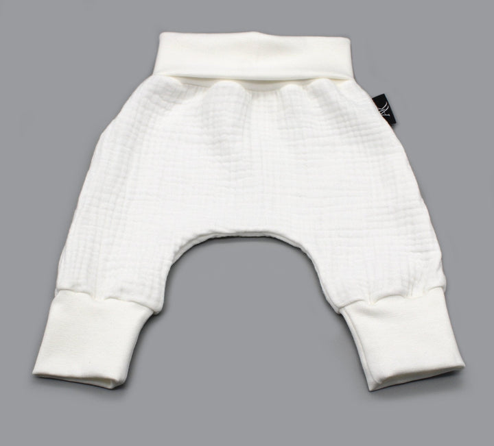 Muslin Baggy Pants - White 4 - 6 Years - AnnaKarinna