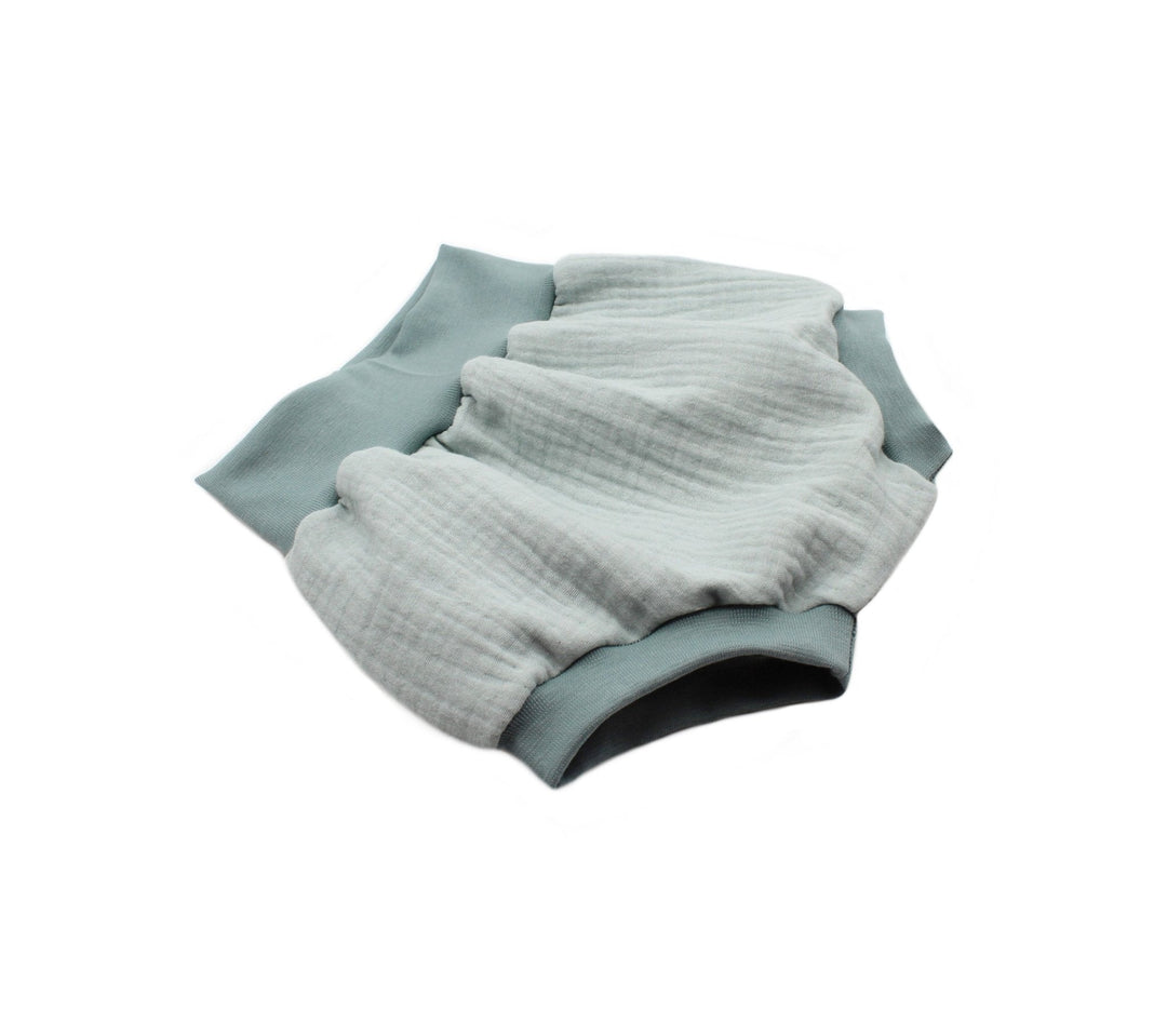 Muslin Pump shorts - Sea Green 1 - 3 Years - AnnaKarinna