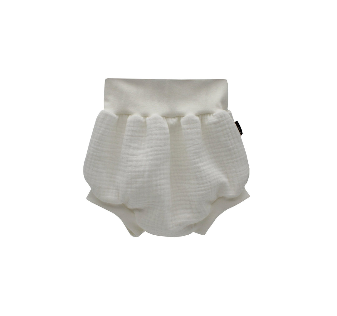 Muslin Pump shorts - White 0 - 1 Year - AnnaKarinna