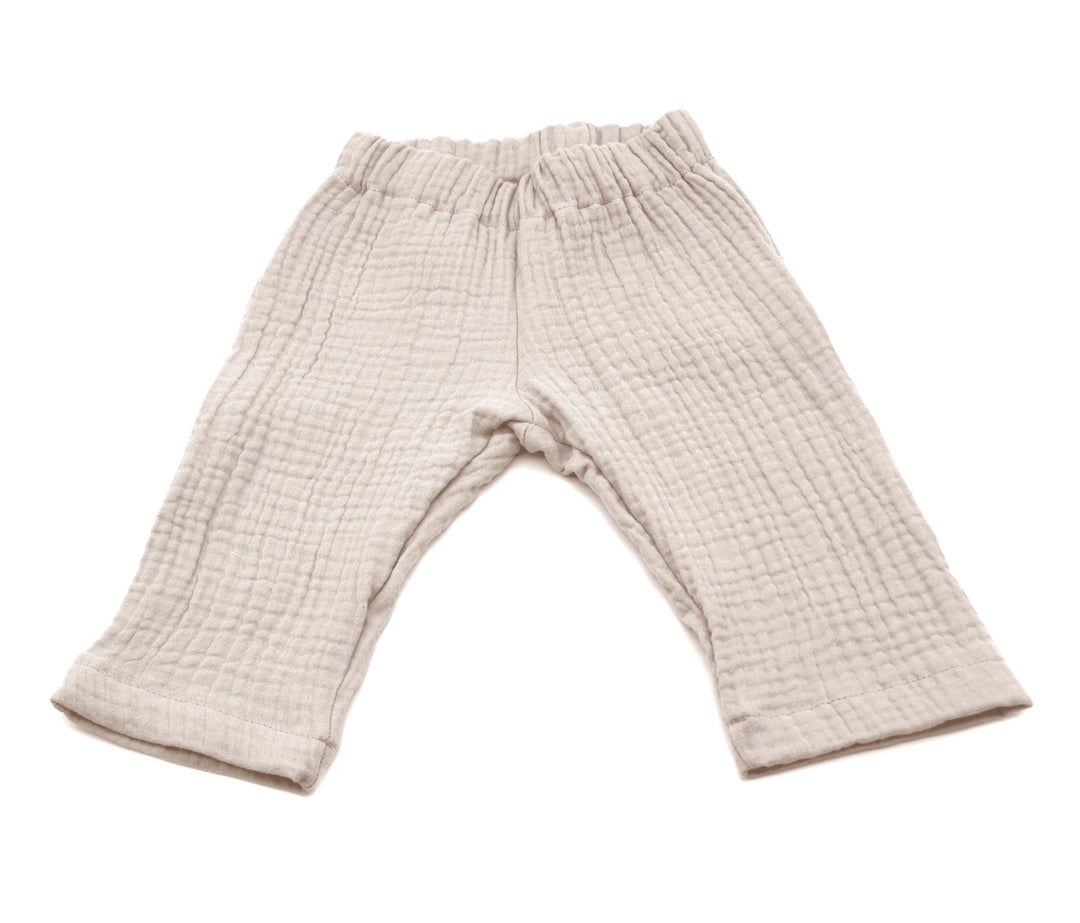 Muslin Summer Pants - Beige 0 - 1 Year - AnnaKarinna