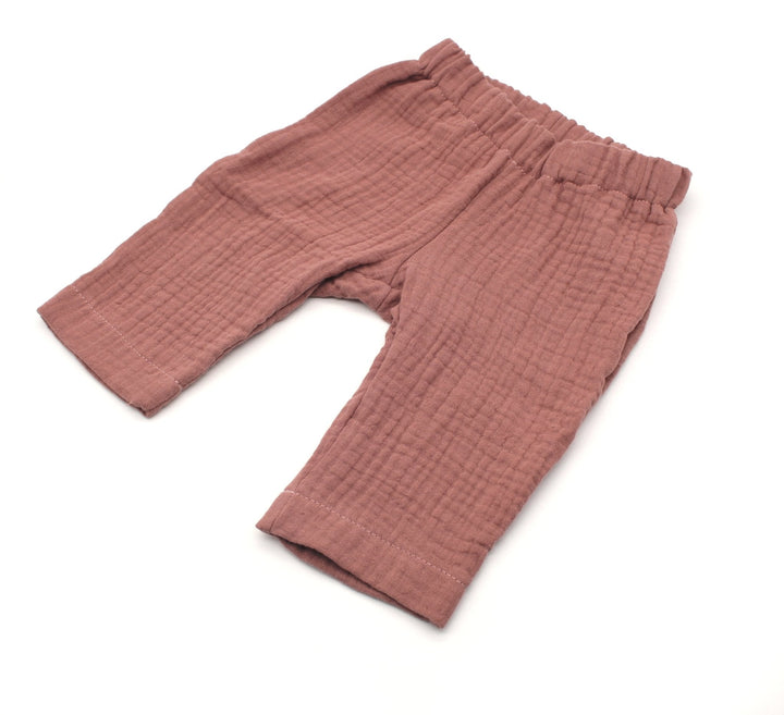 Muslin Summer pants - Clay Pink 0 - 1 Year - AnnaKarinna