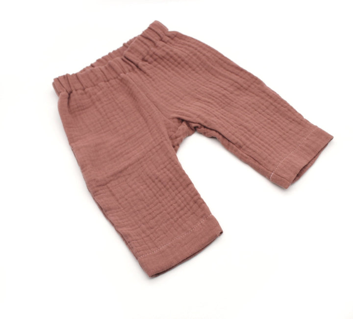 Muslin Summer pants - Clay Pink 0 - 1 Year - AnnaKarinna