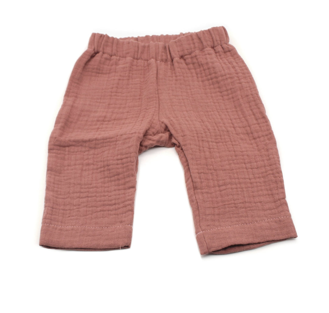 Muslin Summer pants - Clay Pink 0 - 1 Year - AnnaKarinna