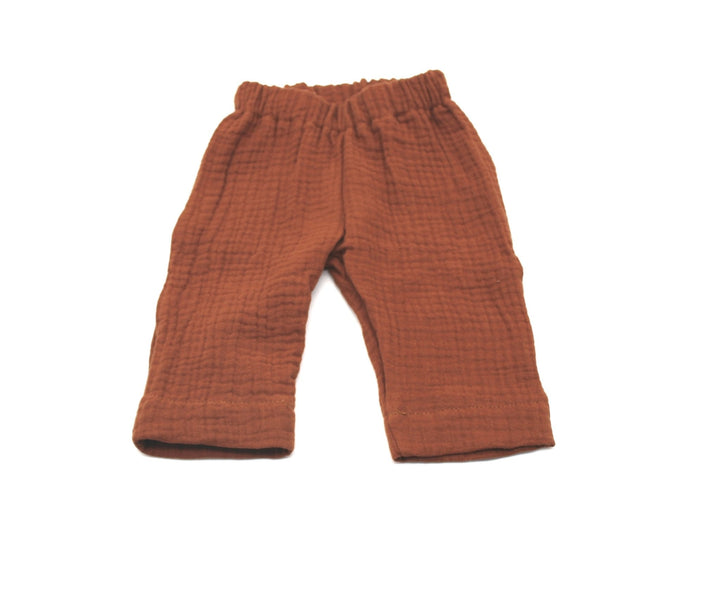 Muslin Summer Pants - Cognac 0 - 1 Year - AnnaKarinna