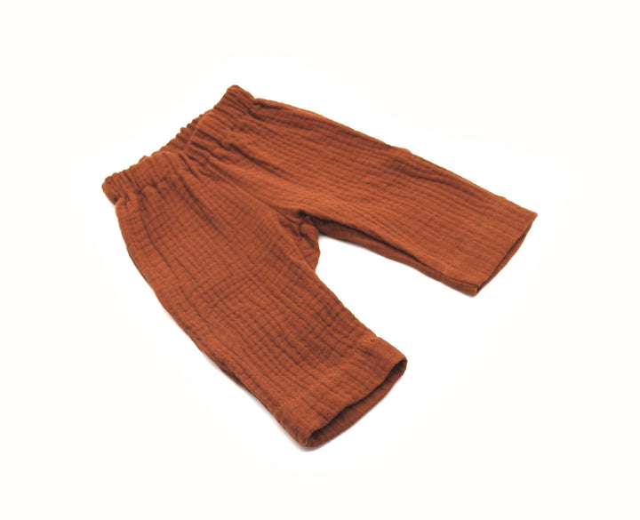 Muslin Summer Pants - Cognac 0 - 1 Year - AnnaKarinna