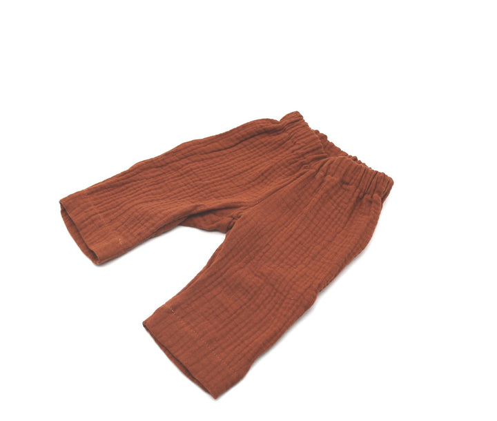 Muslin Summer Pants - Cognac 0 - 1 Year - AnnaKarinna