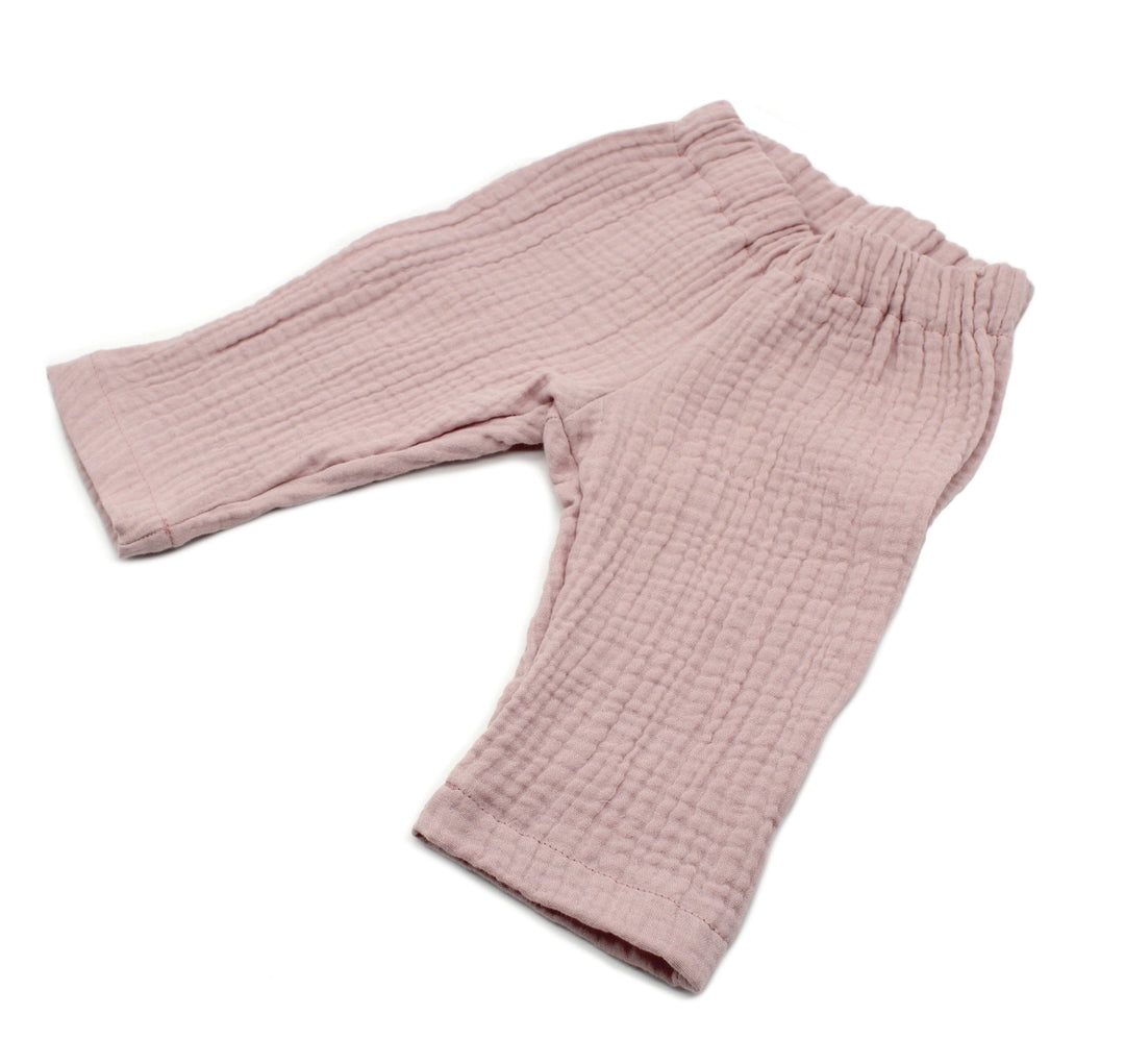 Muslin Summer Pants - Pink 1 - 3 Years - AnnaKarinna