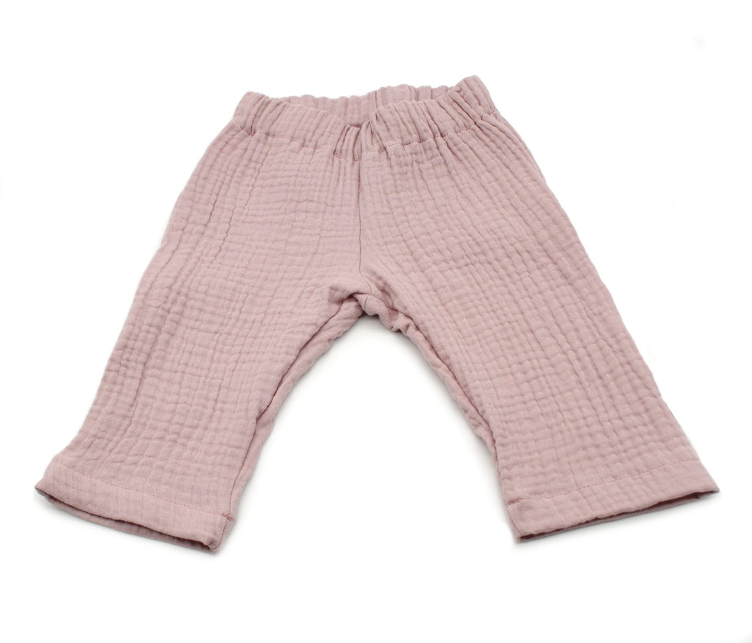 Muslin Summer Pants - Pink 1 - 3 Years - AnnaKarinna