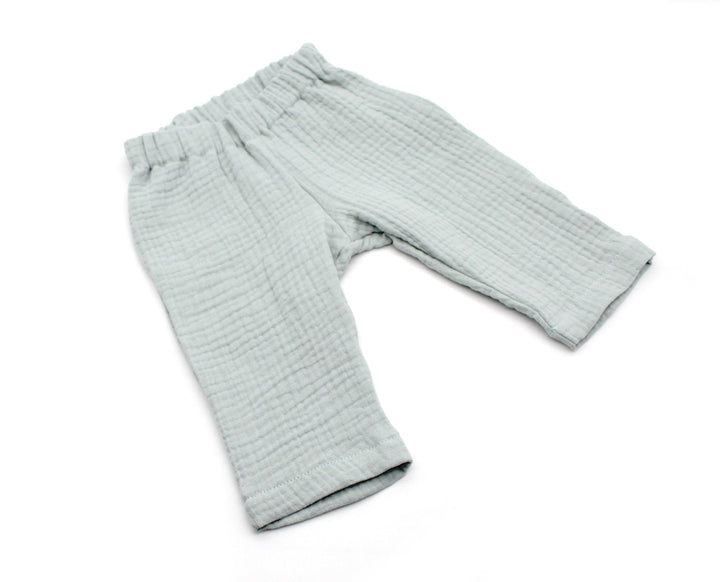 Muslin Summer Pants - Sea green 0 - 1 Year - AnnaKarinna