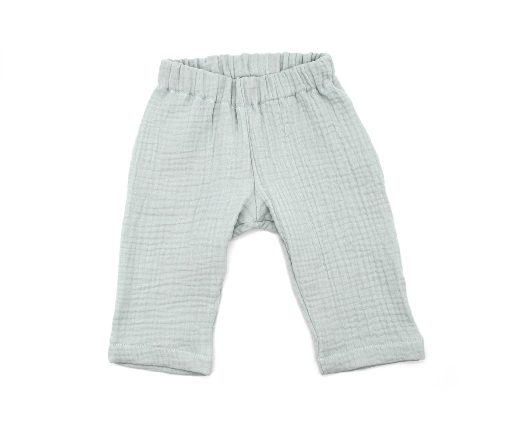 Muslin Summer Pants - Sea green 0 - 1 Year - AnnaKarinna