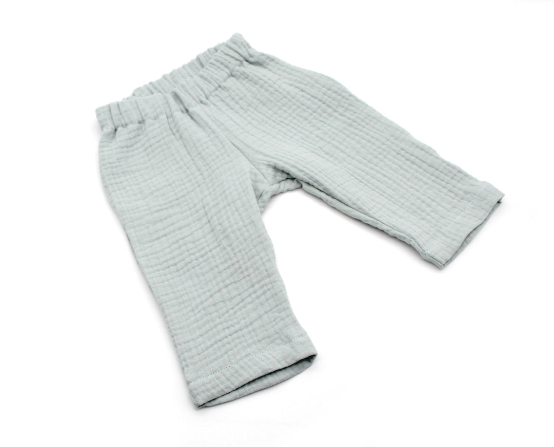 Muslin Summer Pants - Sea green 4 - 6 Years - AnnaKarinna