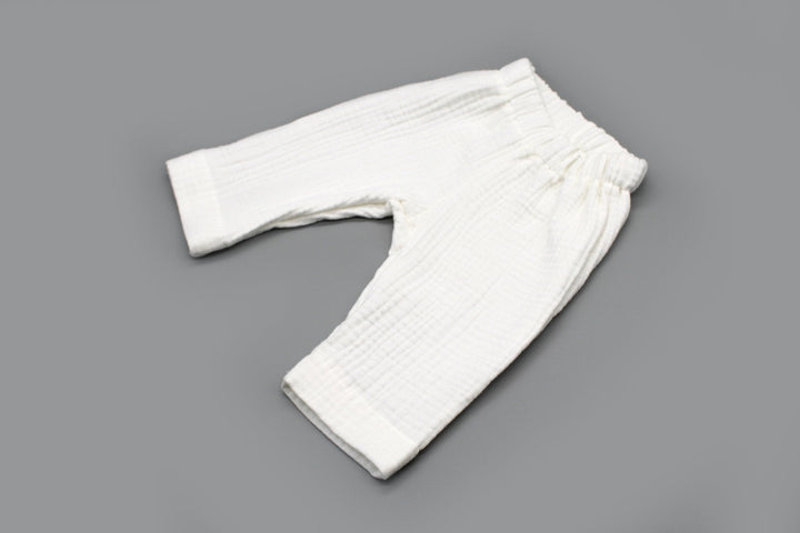 Muslin Summer Pants - White 0 - 1 Year - AnnaKarinna