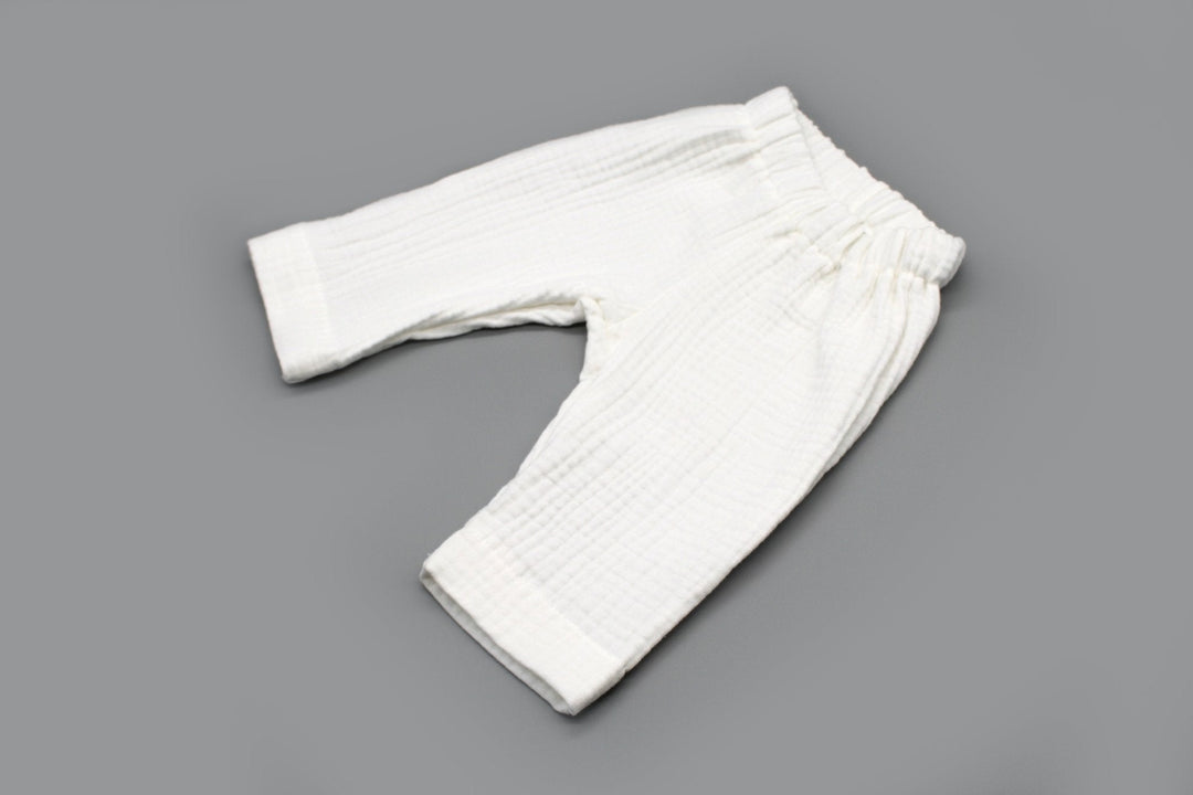 Muslin Summer Pants - White NB - AnnaKarinna