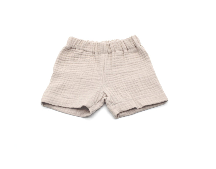 Muslin Summer Shorts - Beige 0 - 1 Year - AnnaKarinna