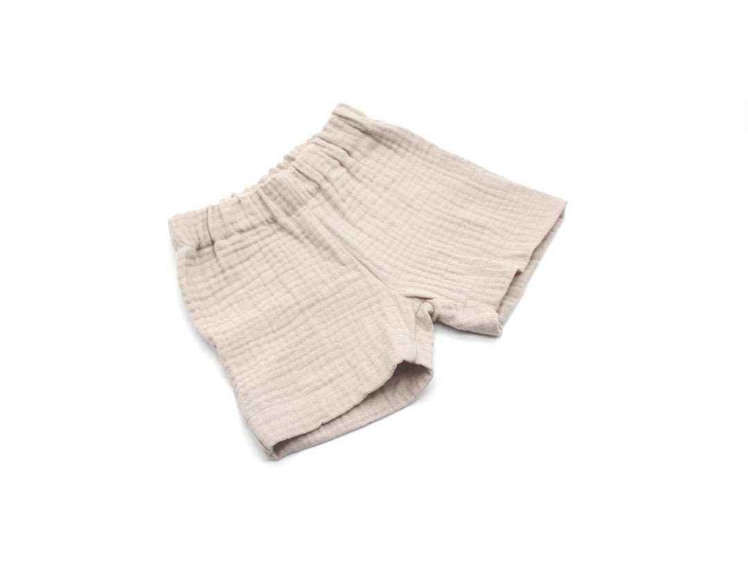 Muslin Summer Shorts - Beige 0 - 1 Year - AnnaKarinna