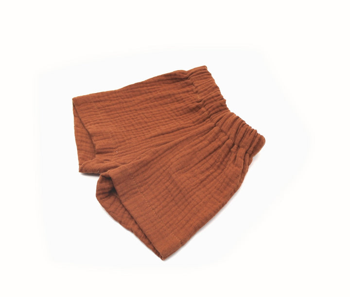 Muslin Summer Shorts - Cognac 0 - 1 Year - AnnaKarinna