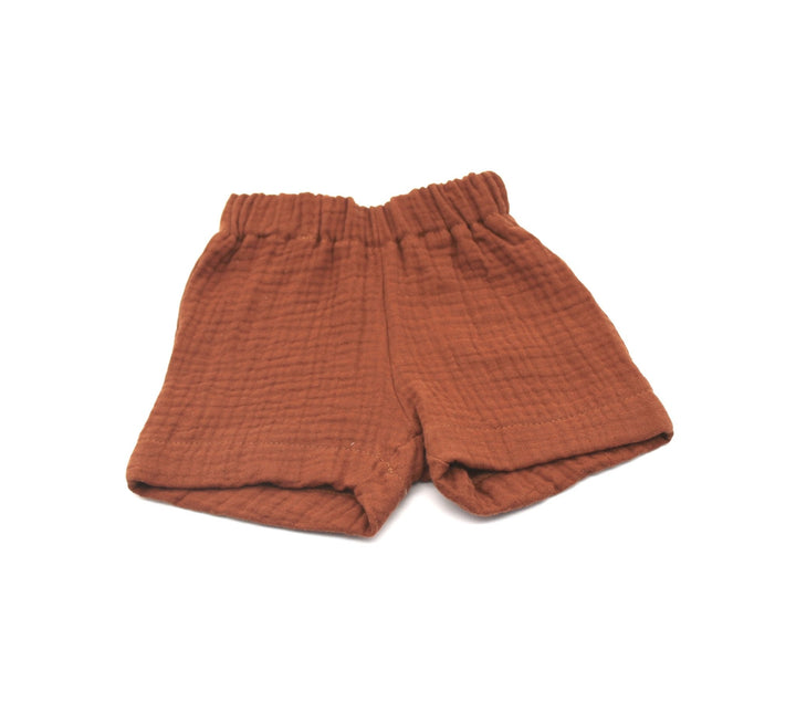 Muslin Summer Shorts - Cognac 4 - 6 Years - AnnaKarinna