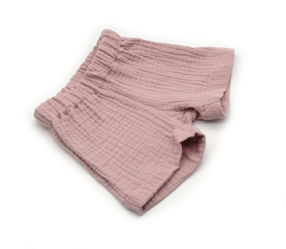 Muslin Summer Shorts - Pink 0 - 1 Year - AnnaKarinna