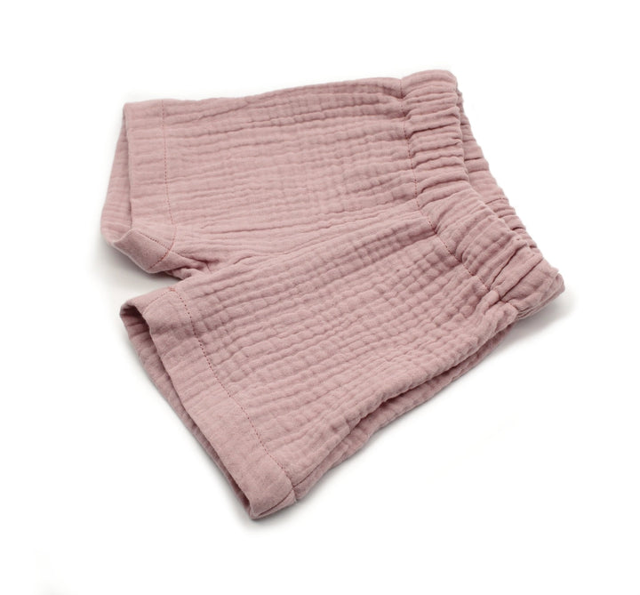 Muslin Summer Shorts - Pink 1 - 3 Years - AnnaKarinna