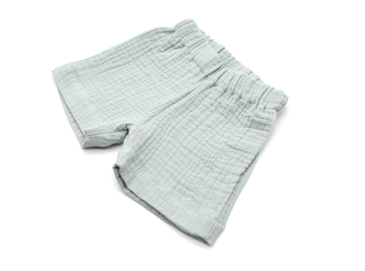 Muslin Summer Shorts - Sea Green 0 - 1 Year - AnnaKarinna