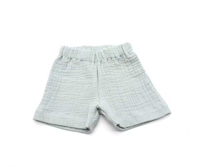 Muslin Summer Shorts - Sea Green 0 - 1 Year - AnnaKarinna