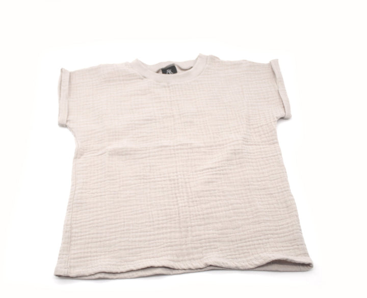 Muslin summer T-shirt - Beige 0 - 1 Year - AnnaKarinna