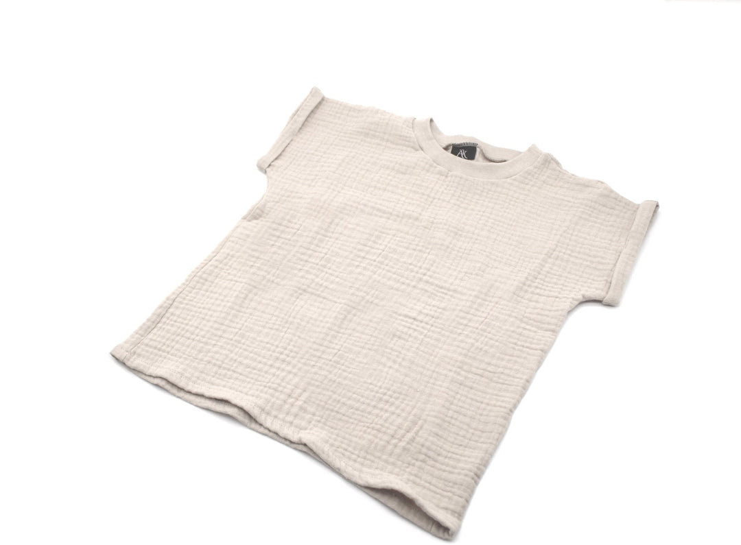 Muslin summer T-shirt - Beige NB - AnnaKarinna