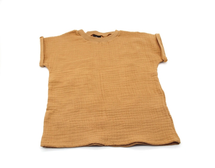 Muslin summer T-shirt - Camel 1 - 3 Years - AnnaKarinna