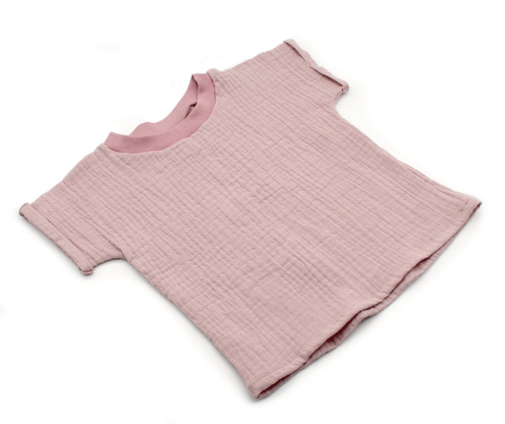 Muslin summer T-shirt - Pink 0 - 1 Year - AnnaKarinna