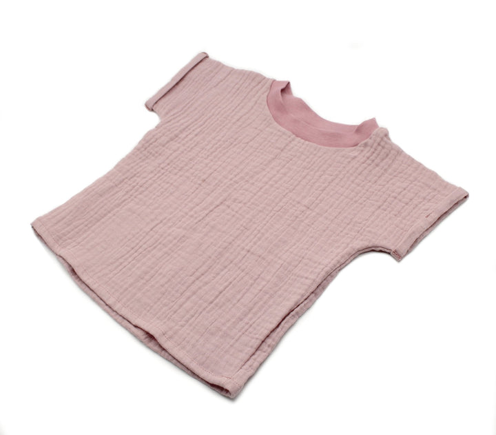 Muslin summer T-shirt - Pink 0 - 1 Year - AnnaKarinna