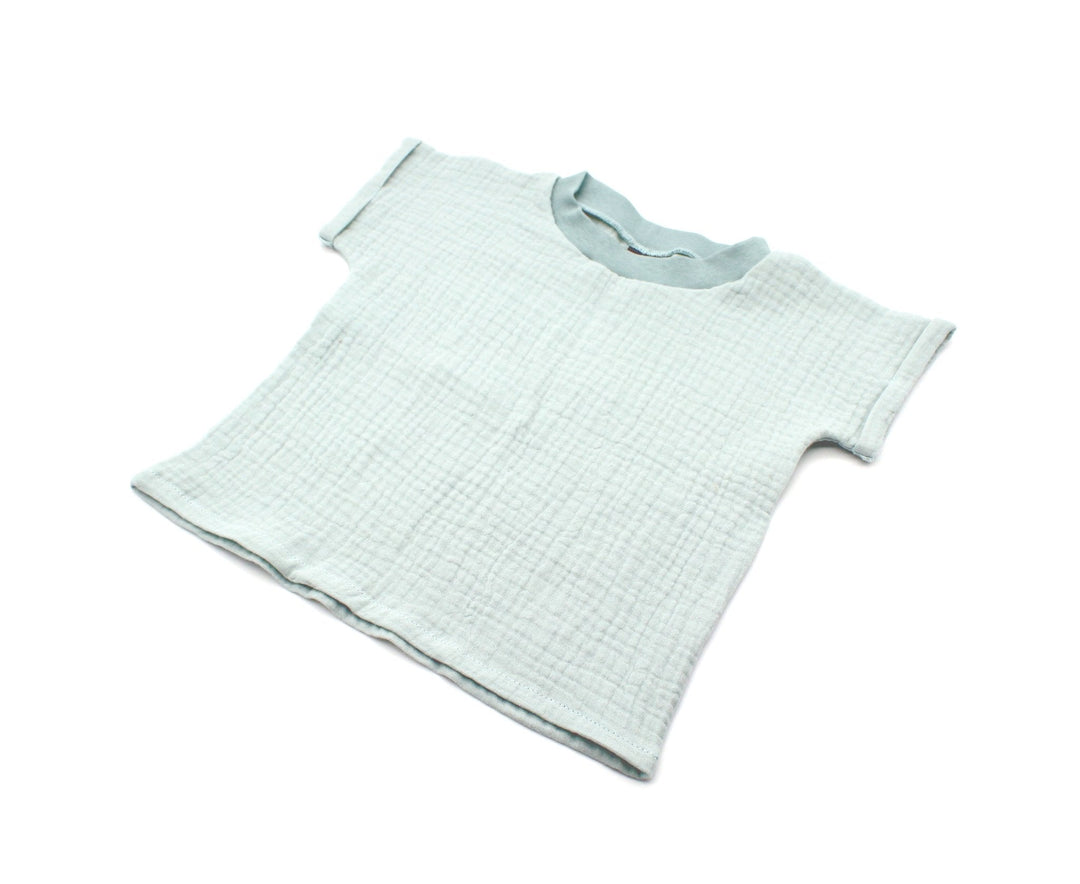 Muslin summer T-shirt - Sea Green 1 - 3 Years - AnnaKarinna