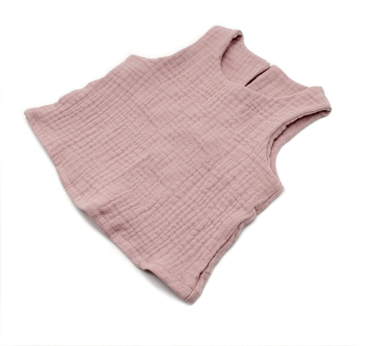 Muslin Summer Top and Pants - Pink 0 - 1 Year - AnnaKarinna