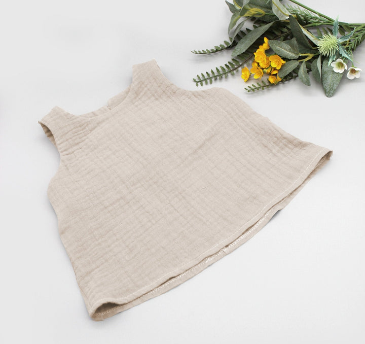 Muslin Summer Top - Beige 0 - 1 Year - AnnaKarinna